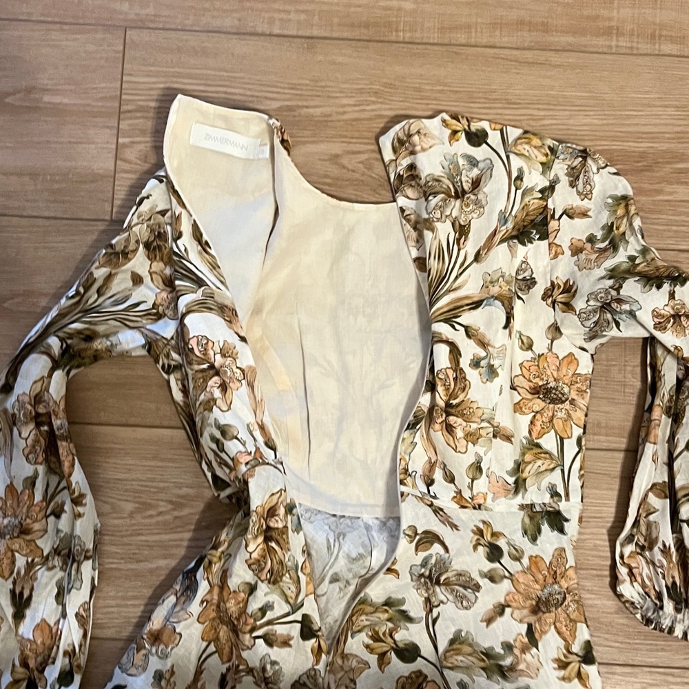 NWOT Zimmermann Chintz Floral Midi Dress - Picture 9 of 13